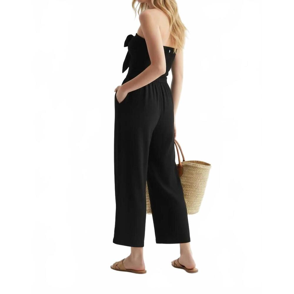 NEW KLD. SIGNATURE carrie strapless jumpsuit in black - Picture 2 of 2